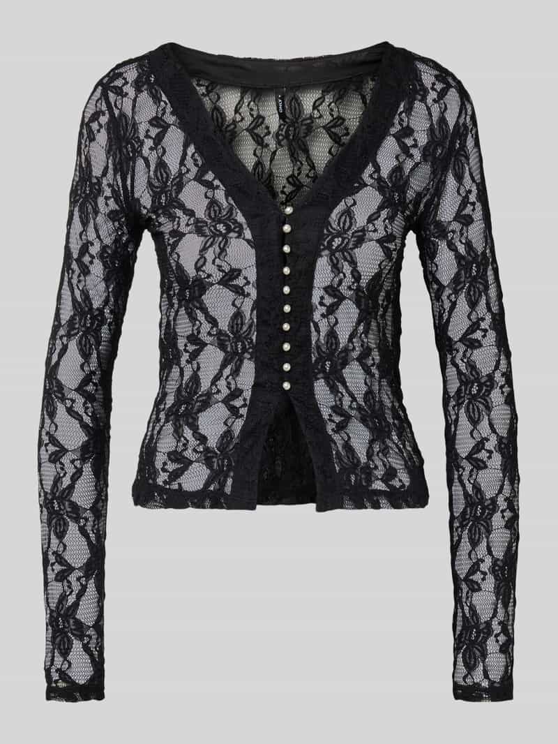 Only Slim fit shirt met lange mouwen in semi-transparante look model 'ALBA'