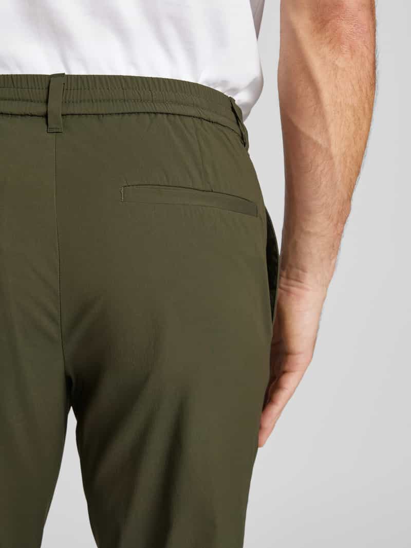 Selected Homme Regular tapered fit chino met tunnelkoord model 'LERO'