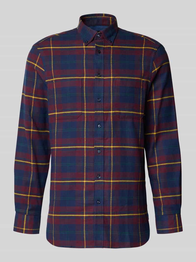 Christian Berg Men Regular fit vrijetijdsoverhemd met button-downkraag