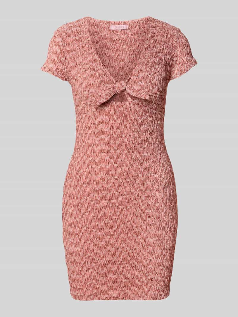 Guess Mini-jurk met V-hals en knoopdetail model 'NALENY'