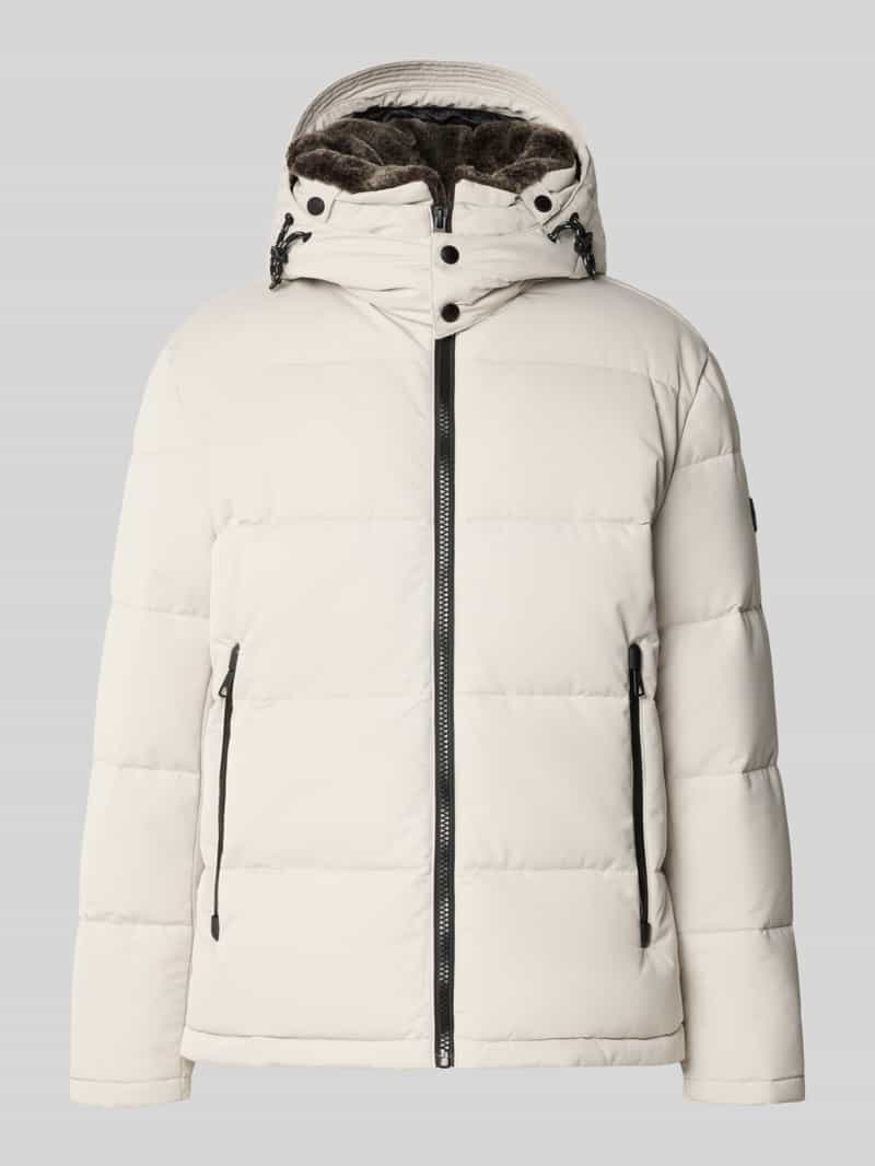 Strellson Regular fit gewatteerd jack met ritszakken model 'ARCOLA'