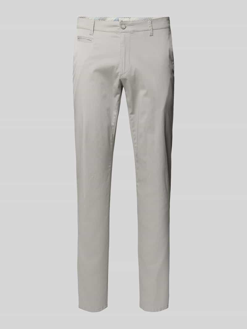 BRAX Regular fit chino met structuurmotief model 'FABIO'