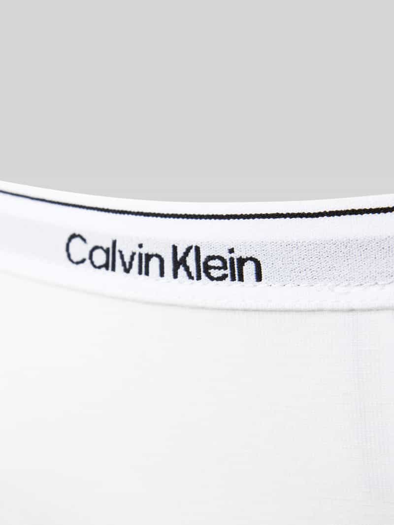 Calvin Klein Underwear String met logostitching in een set van 5 stuks model 'Modern'