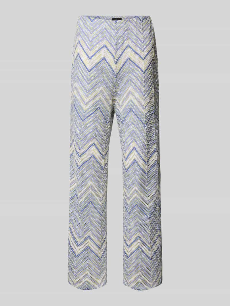 s.Oliver BLACK LABEL Wide leg gebreide broek van gebreide jersey