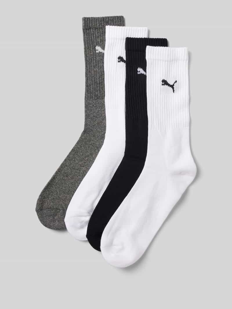 Puma Sokken met labeldetail in een set van 4 paar