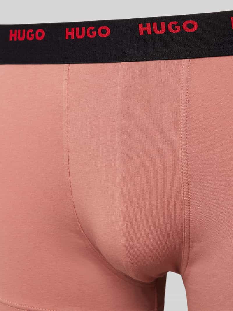 HUGO Boxershort met elastische band met label in een set van 5 stuks