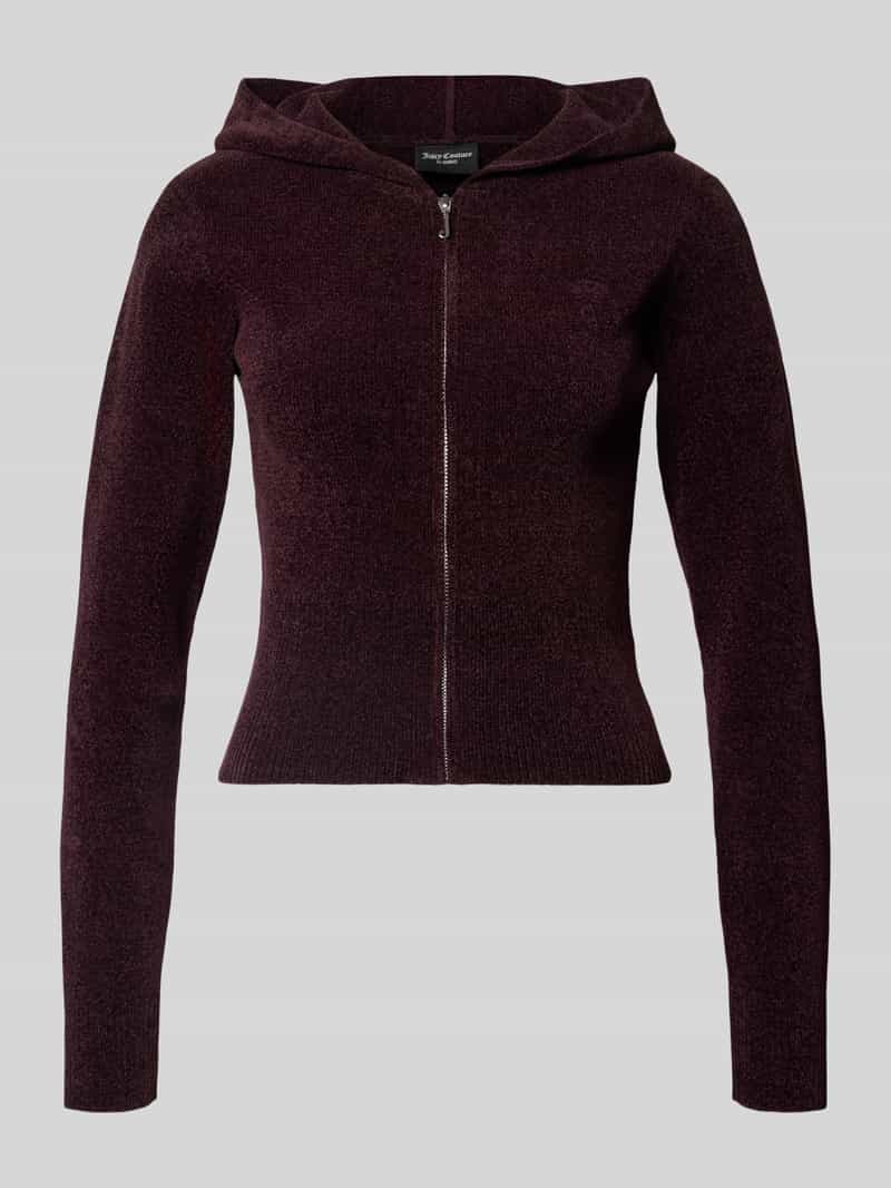 Juicy Couture Gebreid jack met capuchon model 'MAYA KNIT HOODIE'
