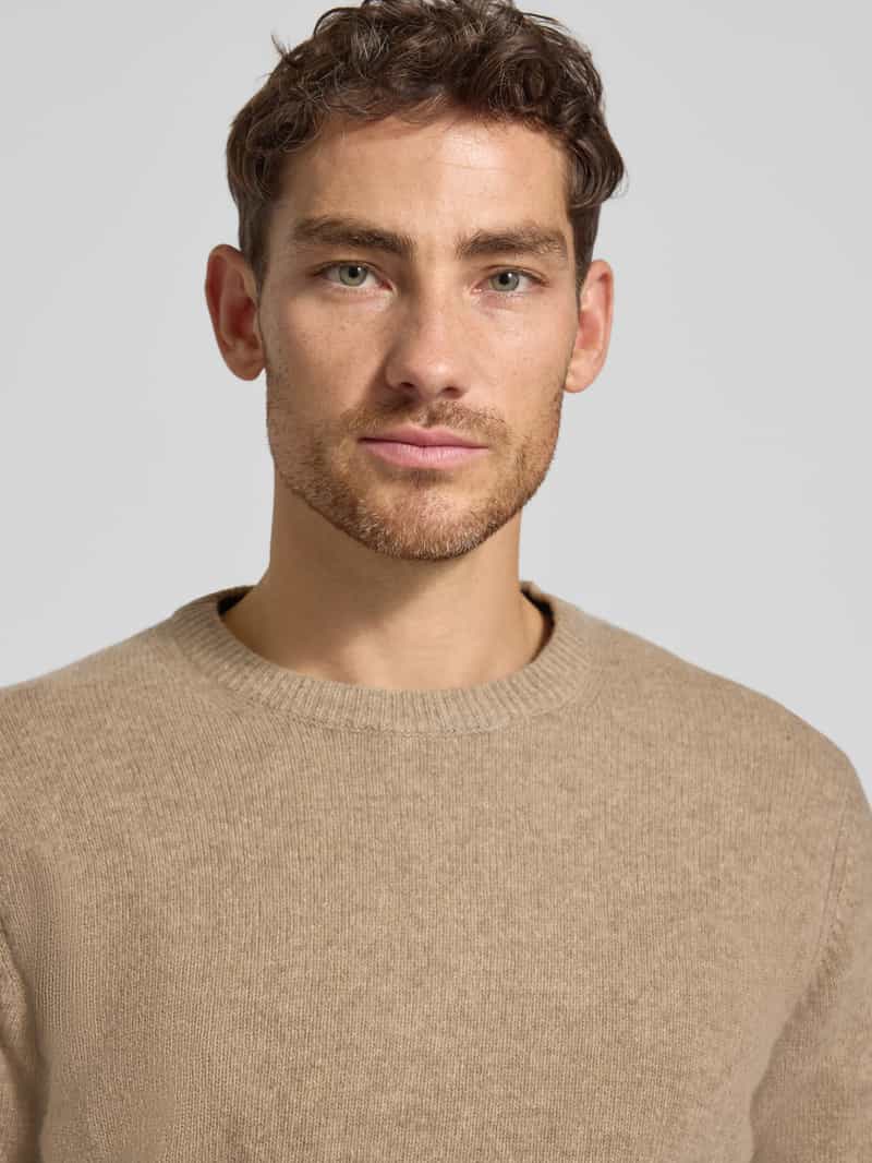 casual friday Gebreide pullover van wolmix model 'KARL'
