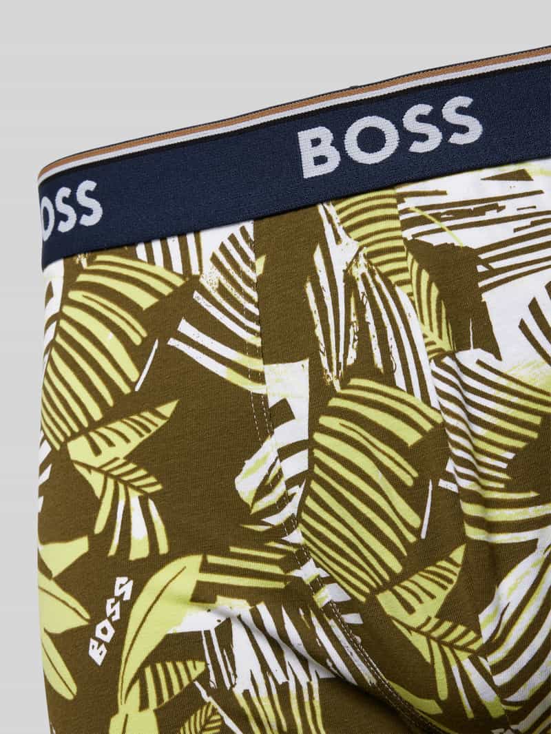Boss Boxershort met elastische band met label in een set van 3 stuks