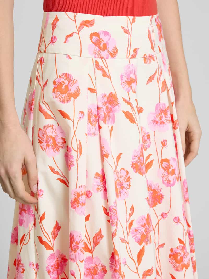 Essentiel Antwerp Midirok met stolpplooien model 'Hosanna'