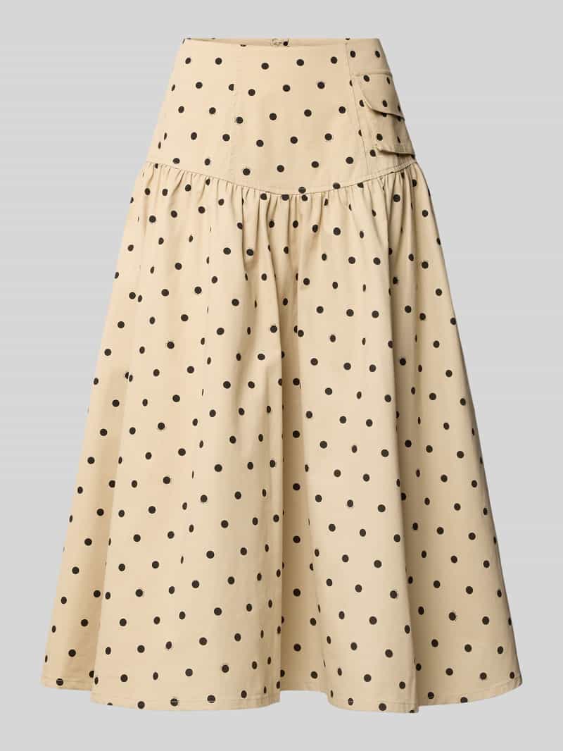 Midirok van viscose model 'DOTTIE'