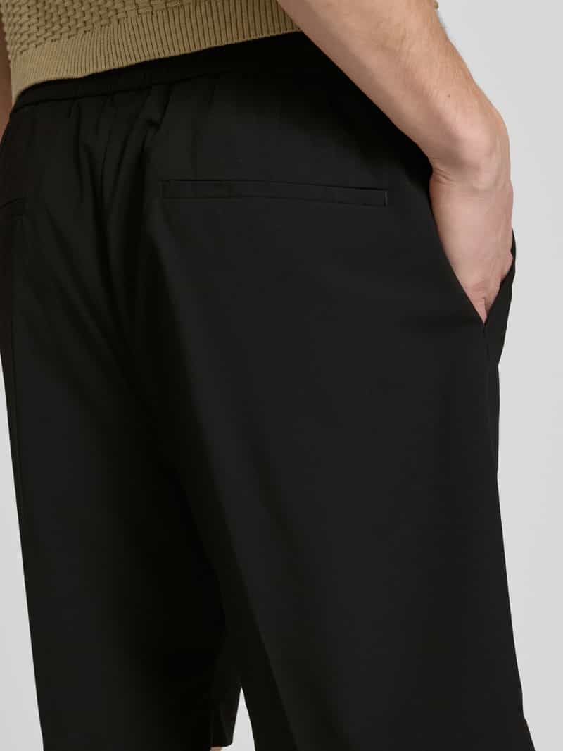 Antony Morato Regular fit korte broek met bandplooien model 'NEIL'