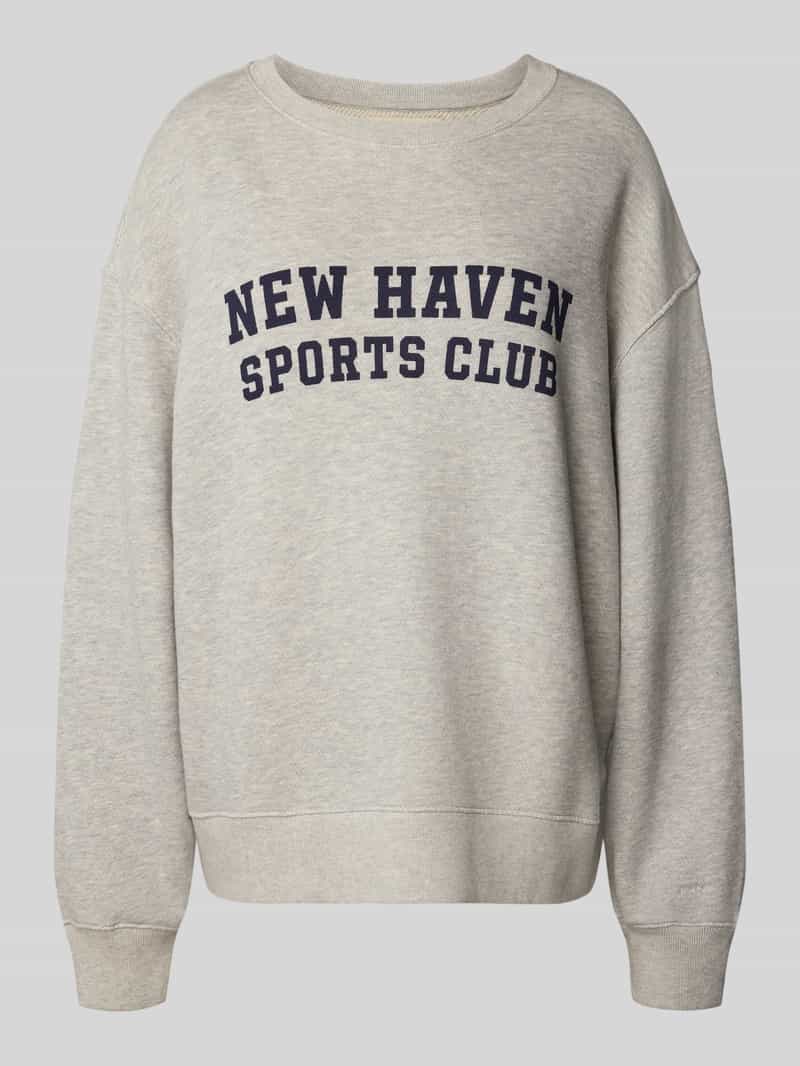 Gant Oversized sweatshirt van puur katoen met statementprint