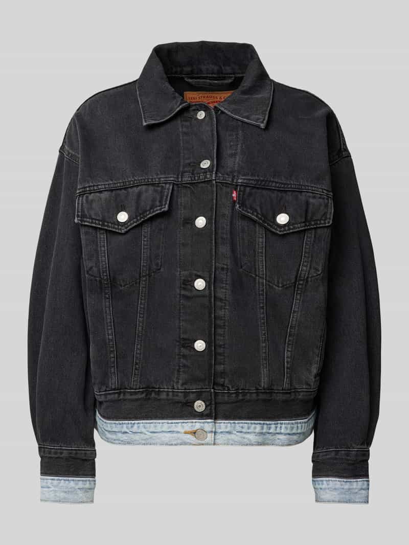 Levi's Denim jack met platte kraag model '90s TRUCKER DOUBLE'