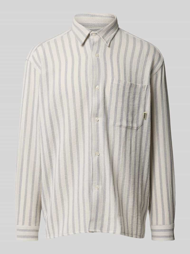 WOODBIRD Regular fit vrijetijdsoverhemd met borstzak model 'Buzo Weeve'