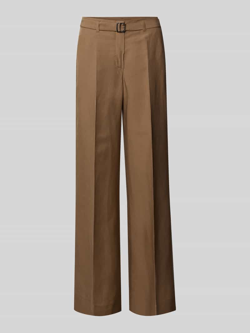 RAFFAELLO ROSSI Broek van een mix van viscose en linnen model 'ANAIS'