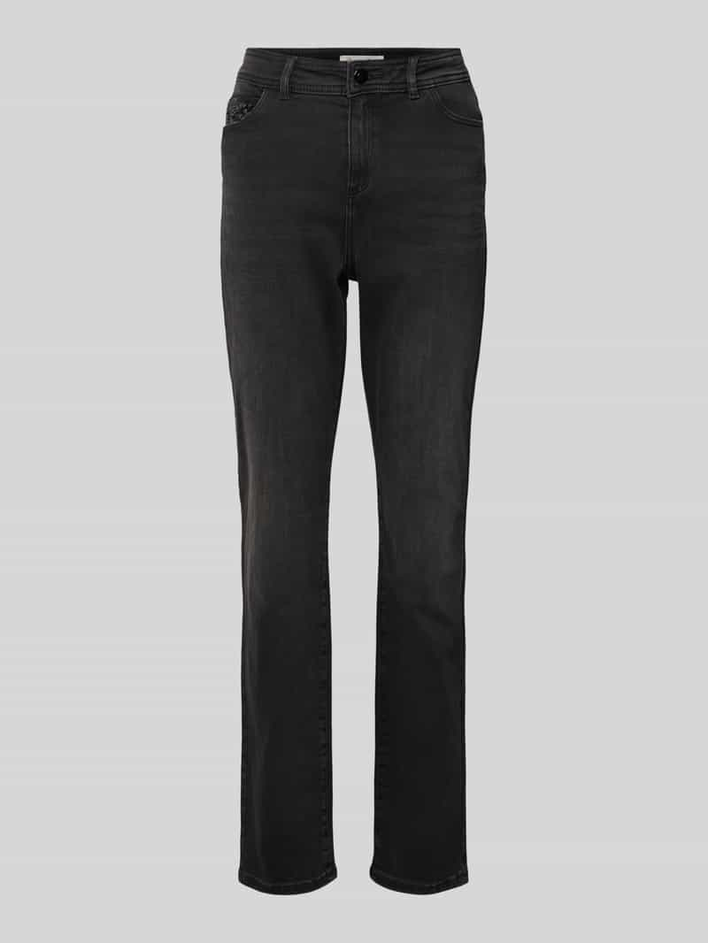 Christian Berg Woman Slim fit jeans met pailletten