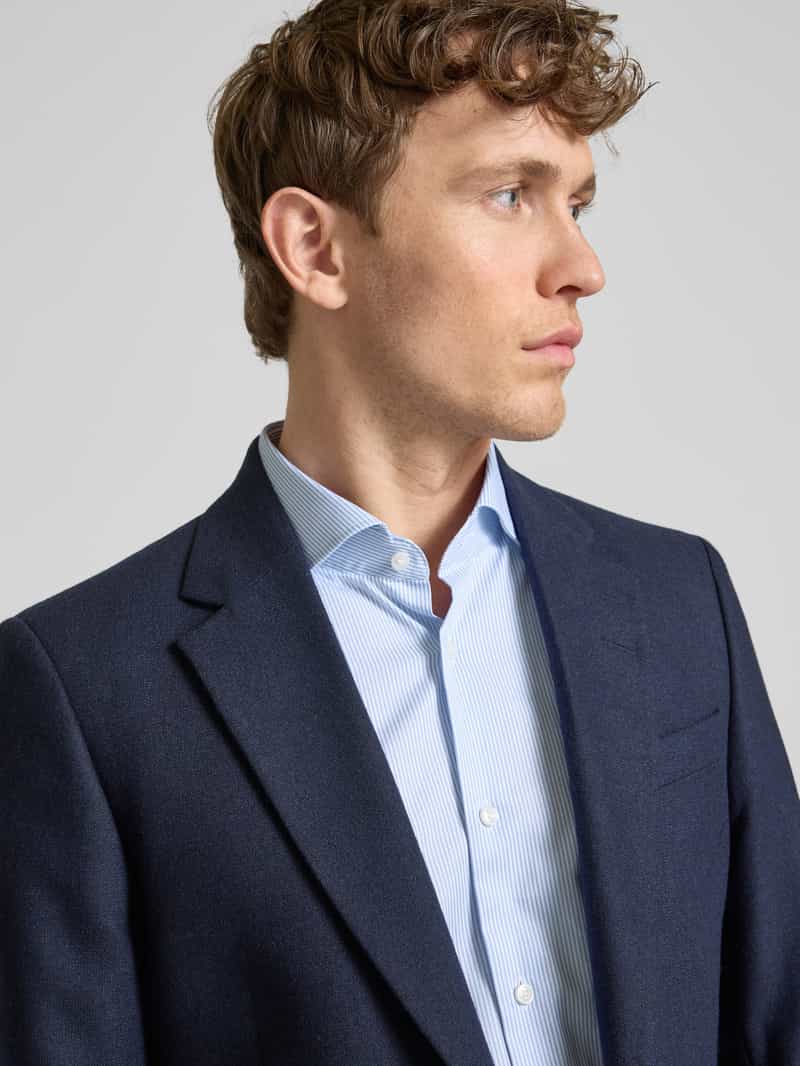 Boss Slim fit zakelijk overhemd met haaikraag model 'Hank'