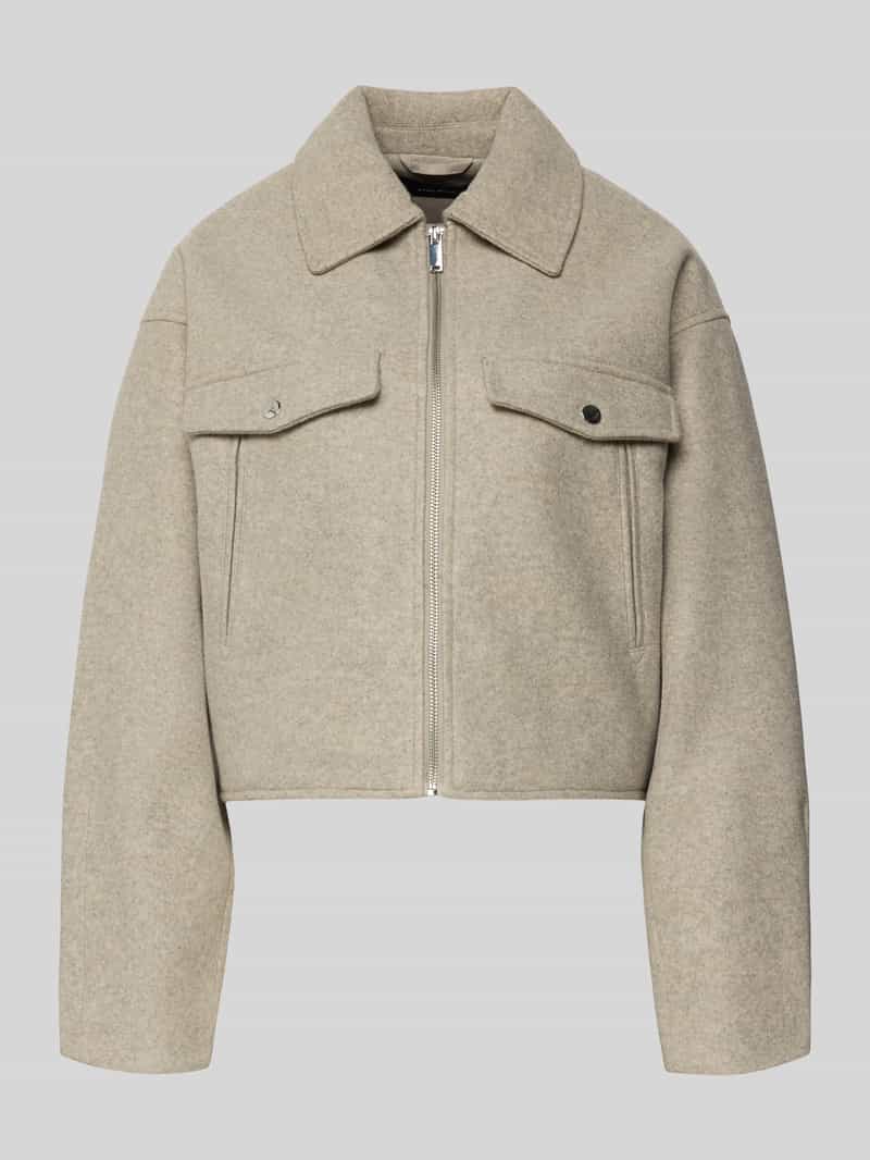 Regular fit overhemdjack met ritssluiting model 'FORTUNEFREJ'