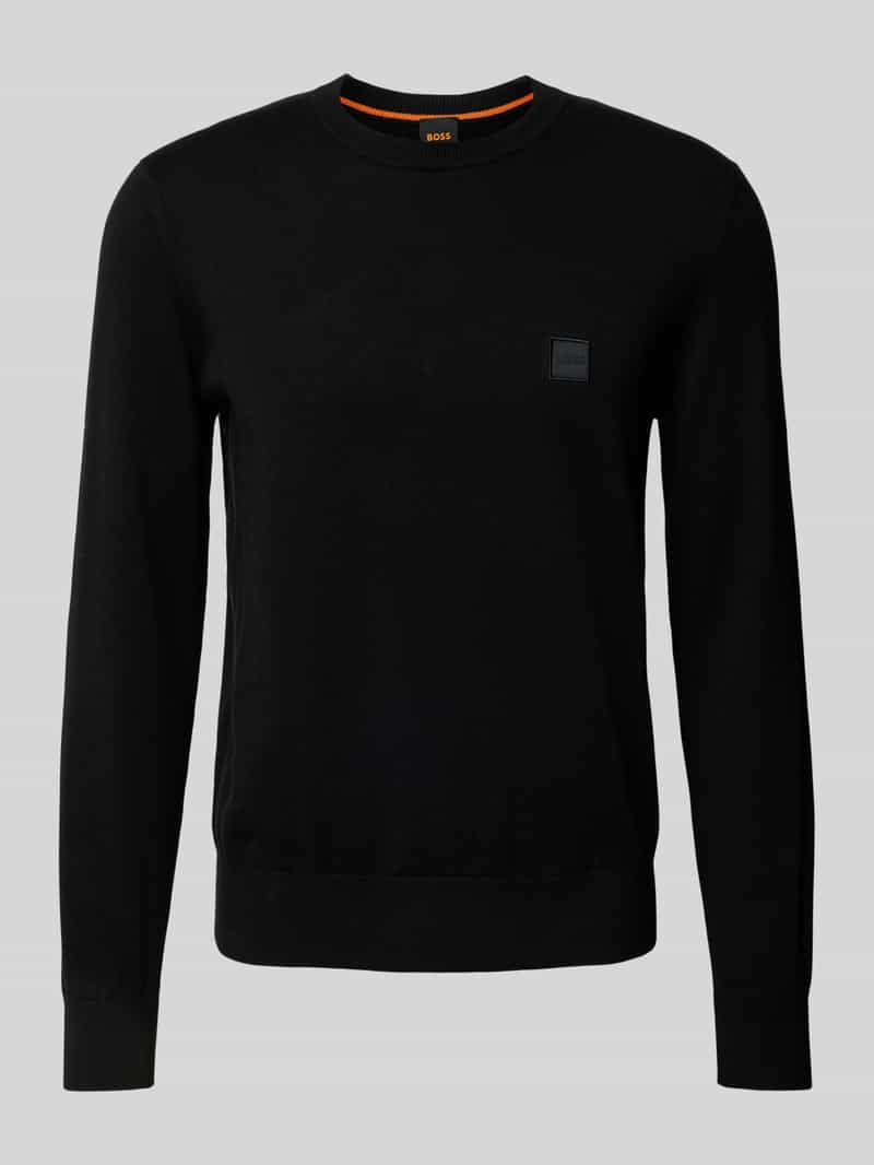 Boss Orange Gebreide pullover met ronde hals model 'Kanovano'
