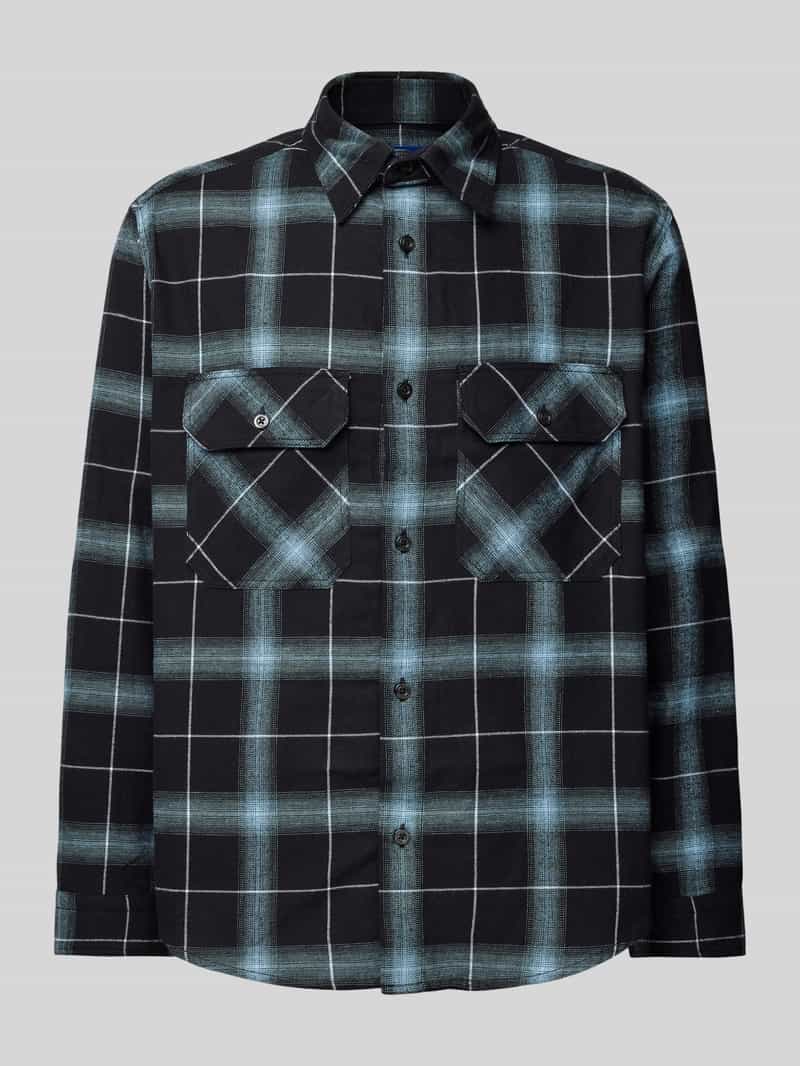Hugo Blue Regular fit vrijetijdsoverhemd met kentkraag model 'Ebolt'