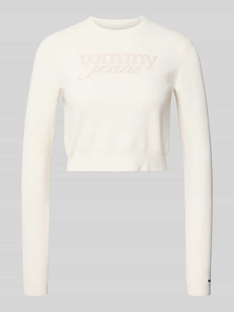 Tommy Jeans Regular fit pullover met labelstitching
