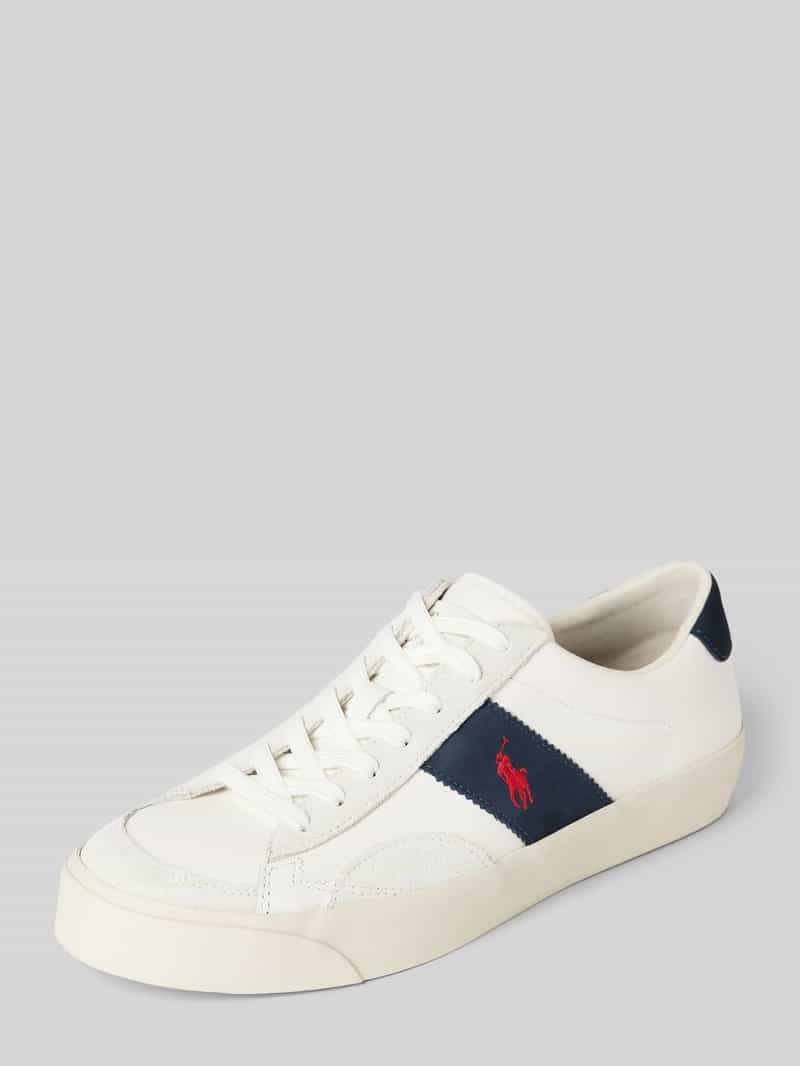 Polo Ralph Lauren Sneakers van leer met logostitching, model 'SAYER'