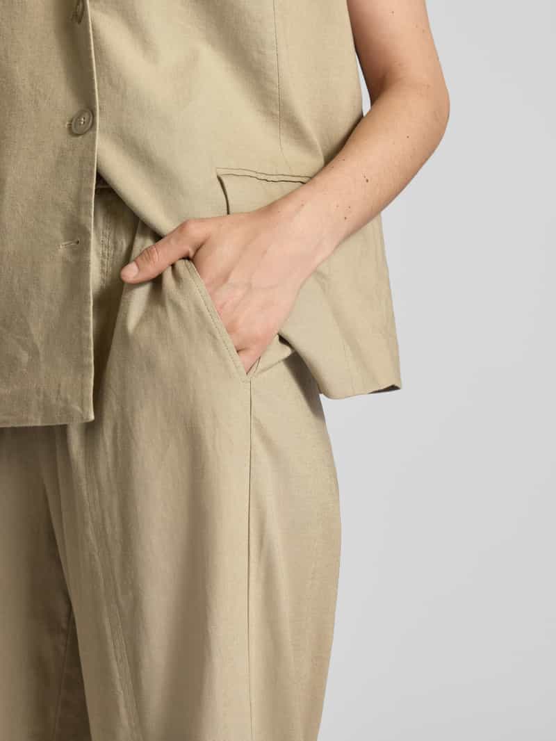 Gestuz Stoffen broek van viscosemix met elastische band model 'izza'