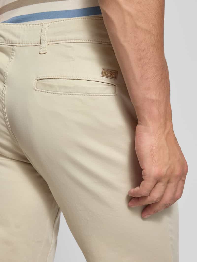 Boss Orange Regular fit chino van mix van katoen en elastaan