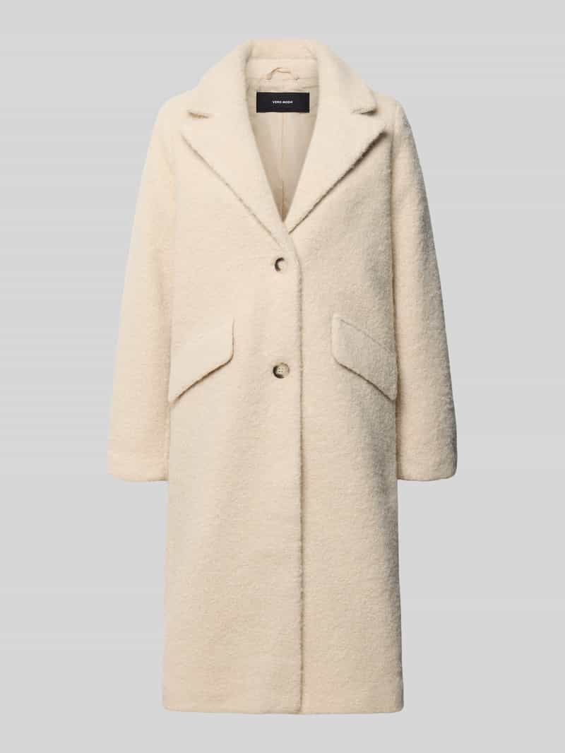 Vero Moda Lange jas met bouclé-structuur model 'VMELENA'