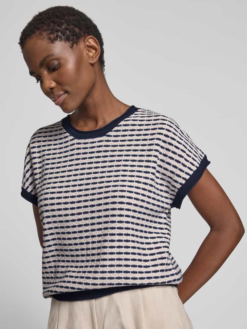 FREE QUENT Gebreid shirt met ronde hals model 'DODO'
