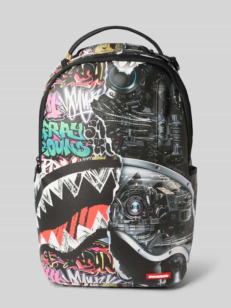 Sprayground Rugzak in all-over look model 'SPLIT CYBERSHARK DLXSV'