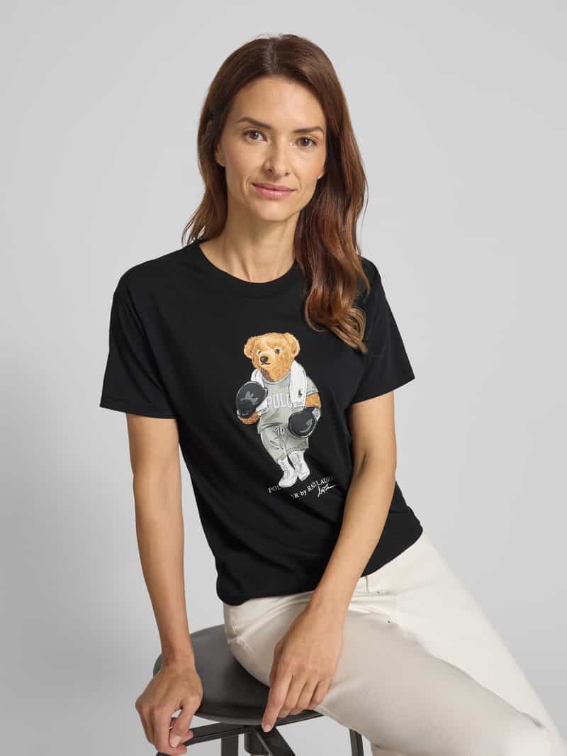 Polo Ralph Lauren T-shirt met motiefprint en ronde hals