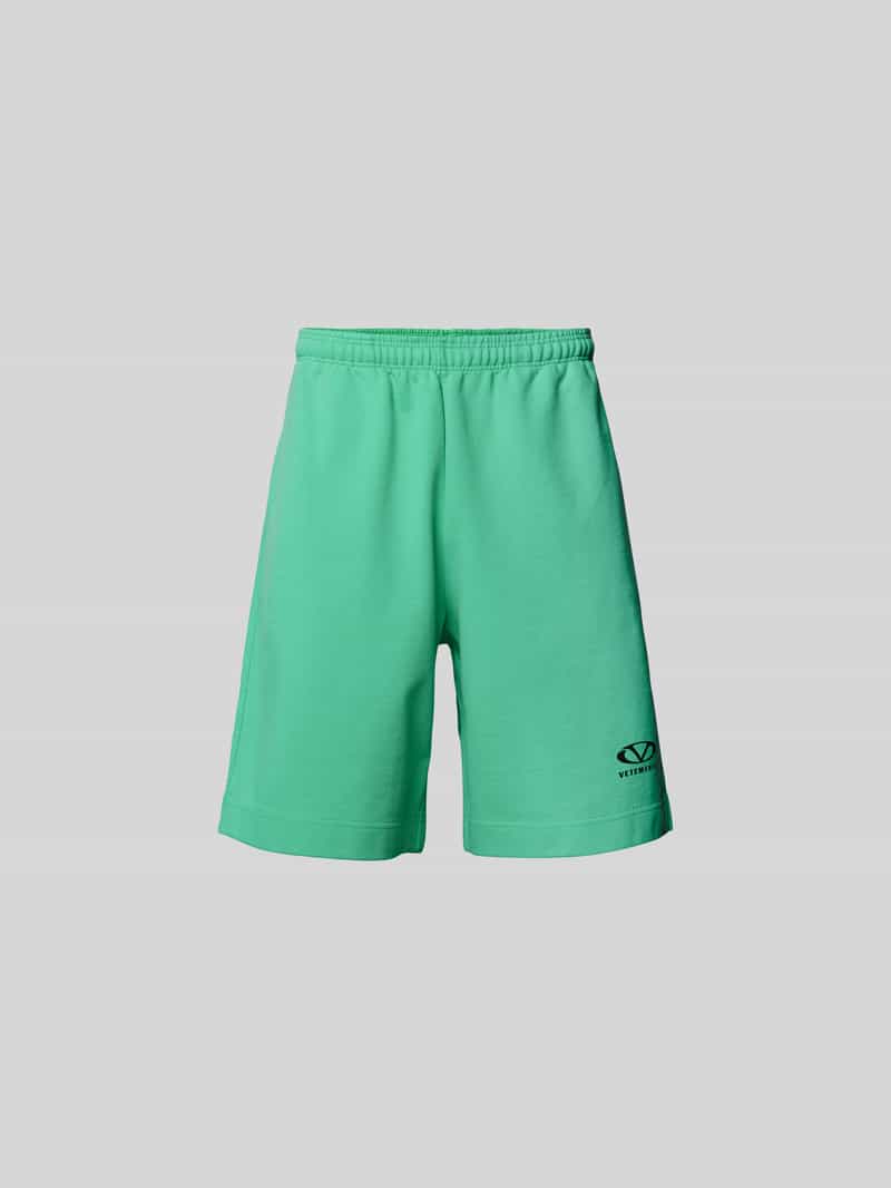 Sweatshorts met labelprint