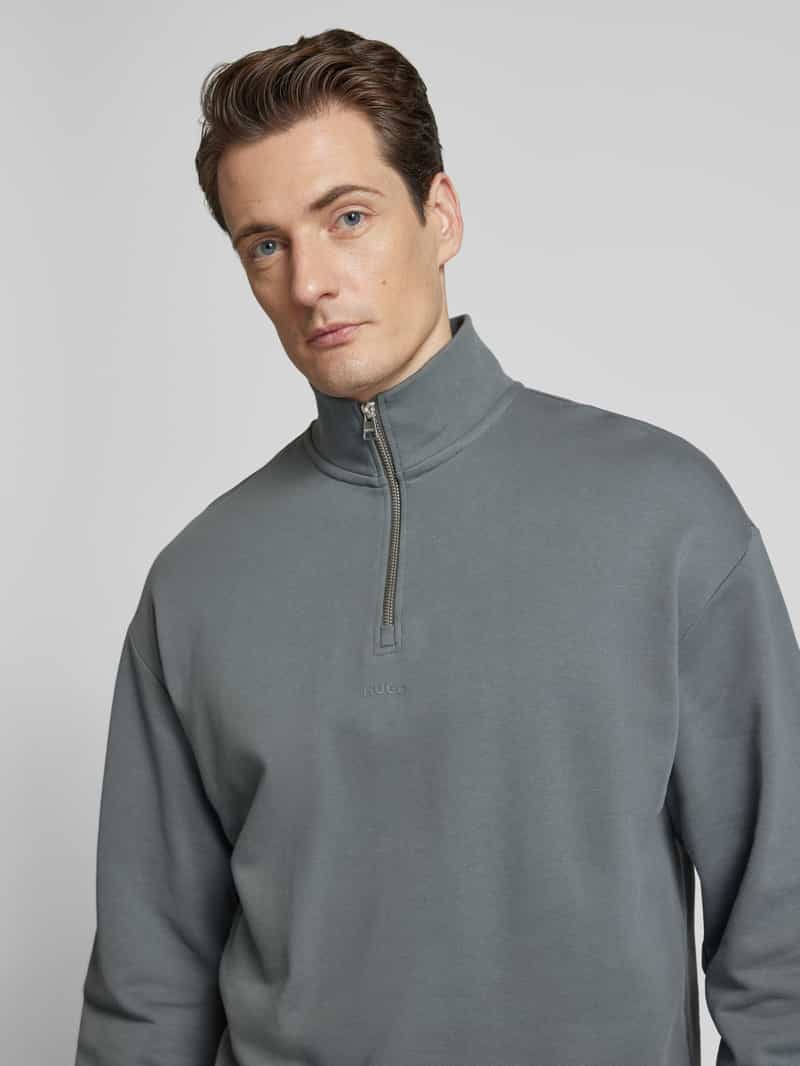 HUGO Sweatshirt met labelprint model 'Durty'