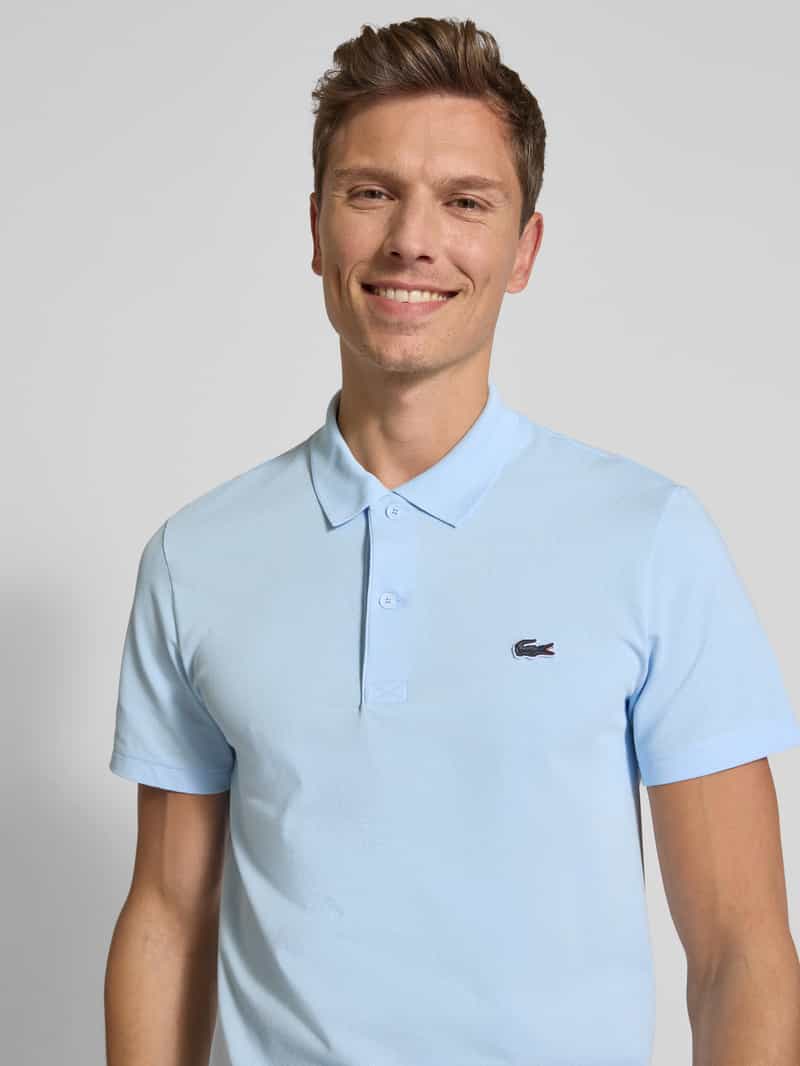 Lacoste Regular fit poloshirt met labelbadge