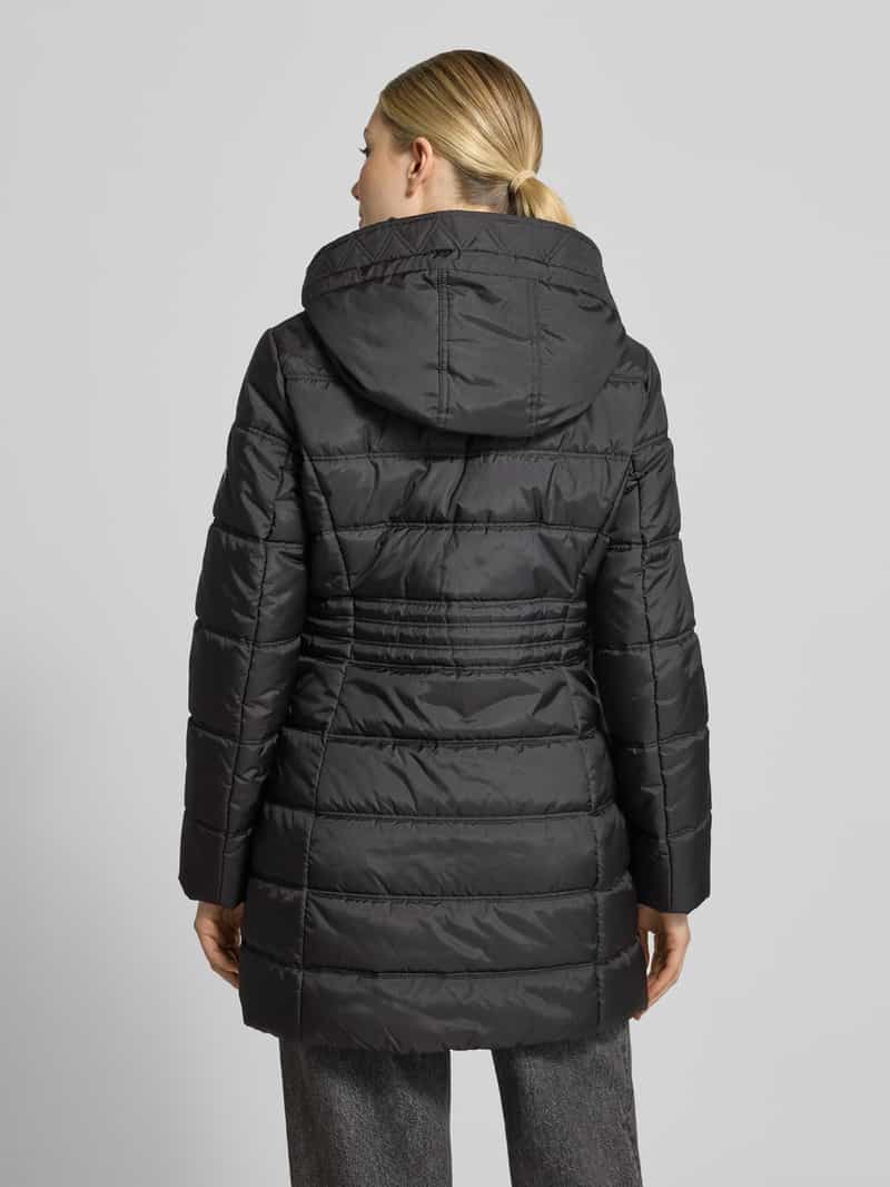 Betty Barclay Regular fit gewatteerde mantel met afneembare capuchon