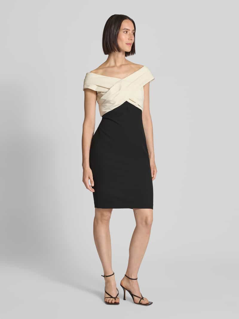 Lauren Ralph Lauren Cocktailjurk in wikkellook, model 'Irene' zwart, foto 5