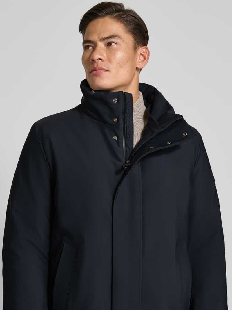 Strellson Regular fit parka met afneembare kraag van imitatiebont