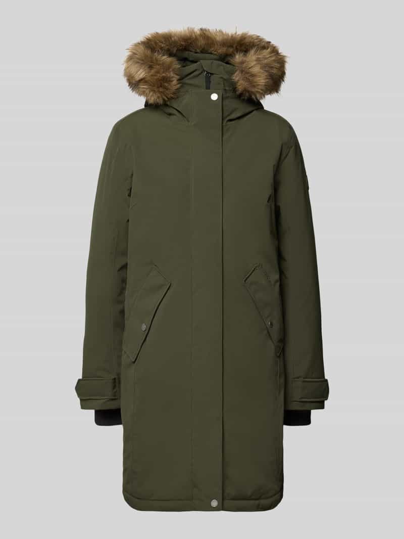 Regular fit parka met imitatiebont, model 'ERNA'