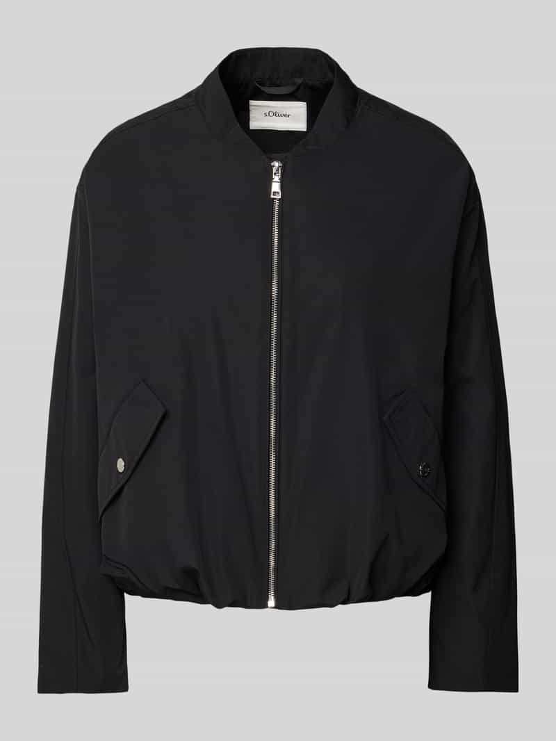 s.Oliver RED LABEL Relaxed fit blouson met plooidetails