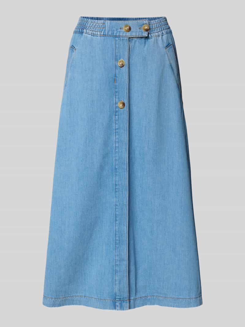 MOS MOSH Jeansrok met strookzakken model 'Marti'