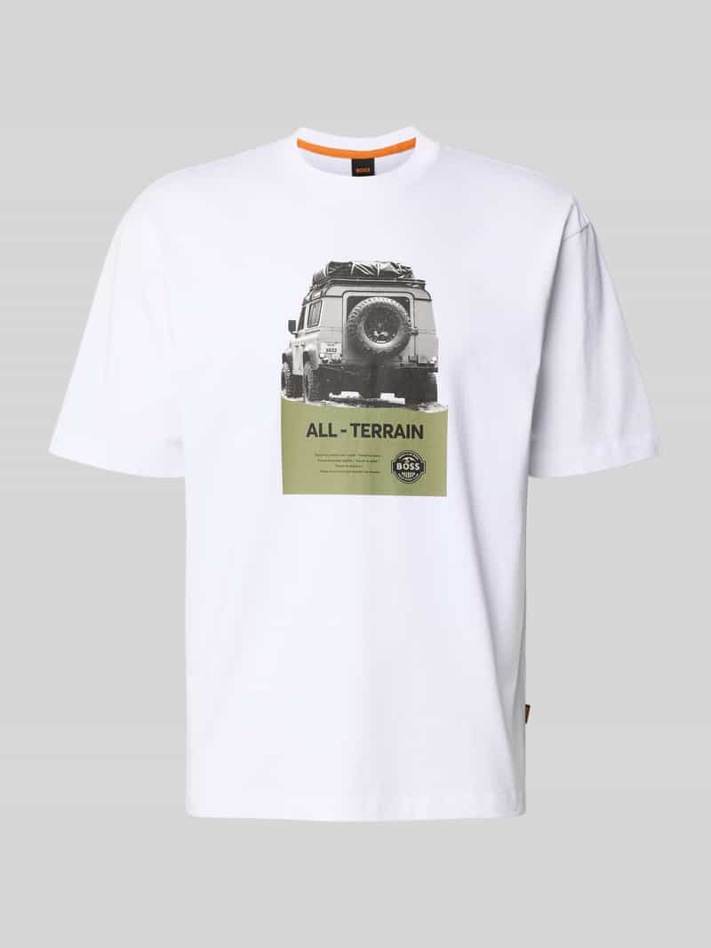 Boss Orange Regular fit T-shirt van puur katoen model 'WAGON'