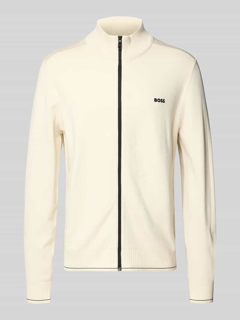 BOSS Green Regular fit sweatjack van viscosemix model 'KN_LEAGUE FZ'