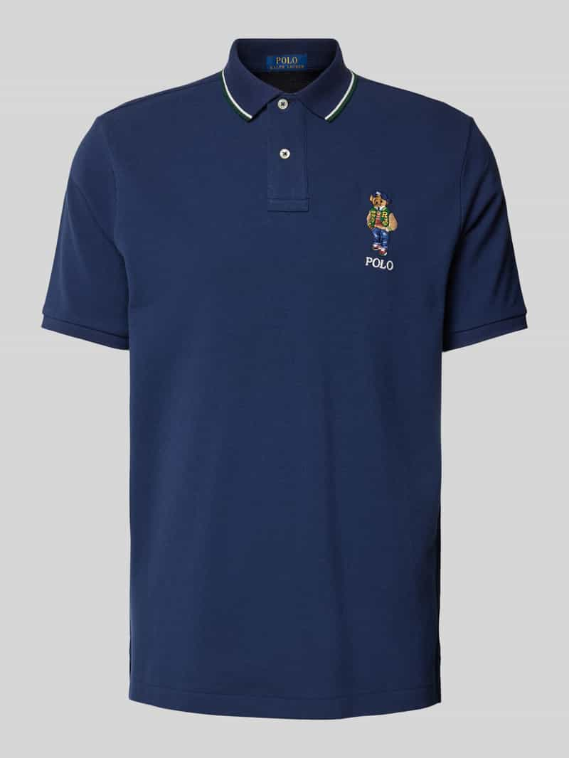 Polo Ralph Lauren Classic fit poloshirt met motief- en labelstitching