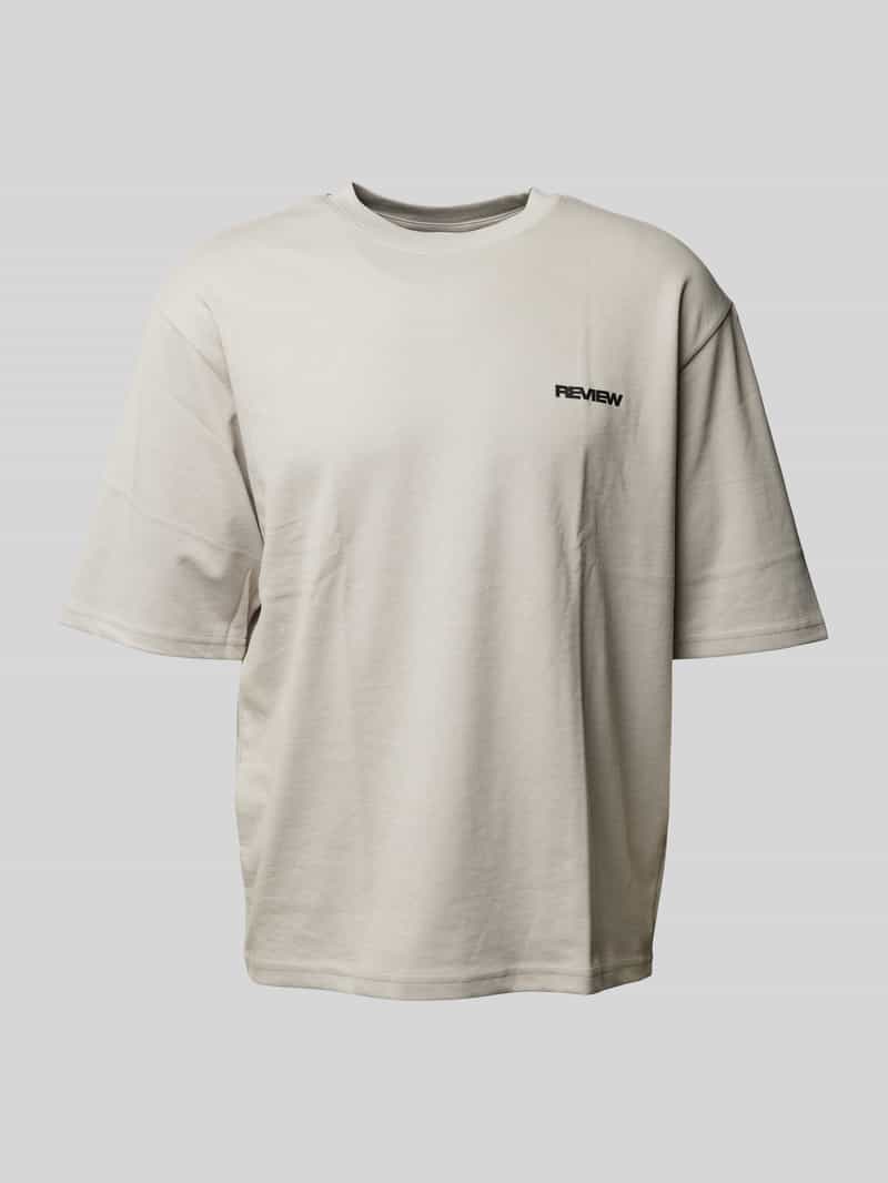 REVIEW Oversized T-shirt met labelprint