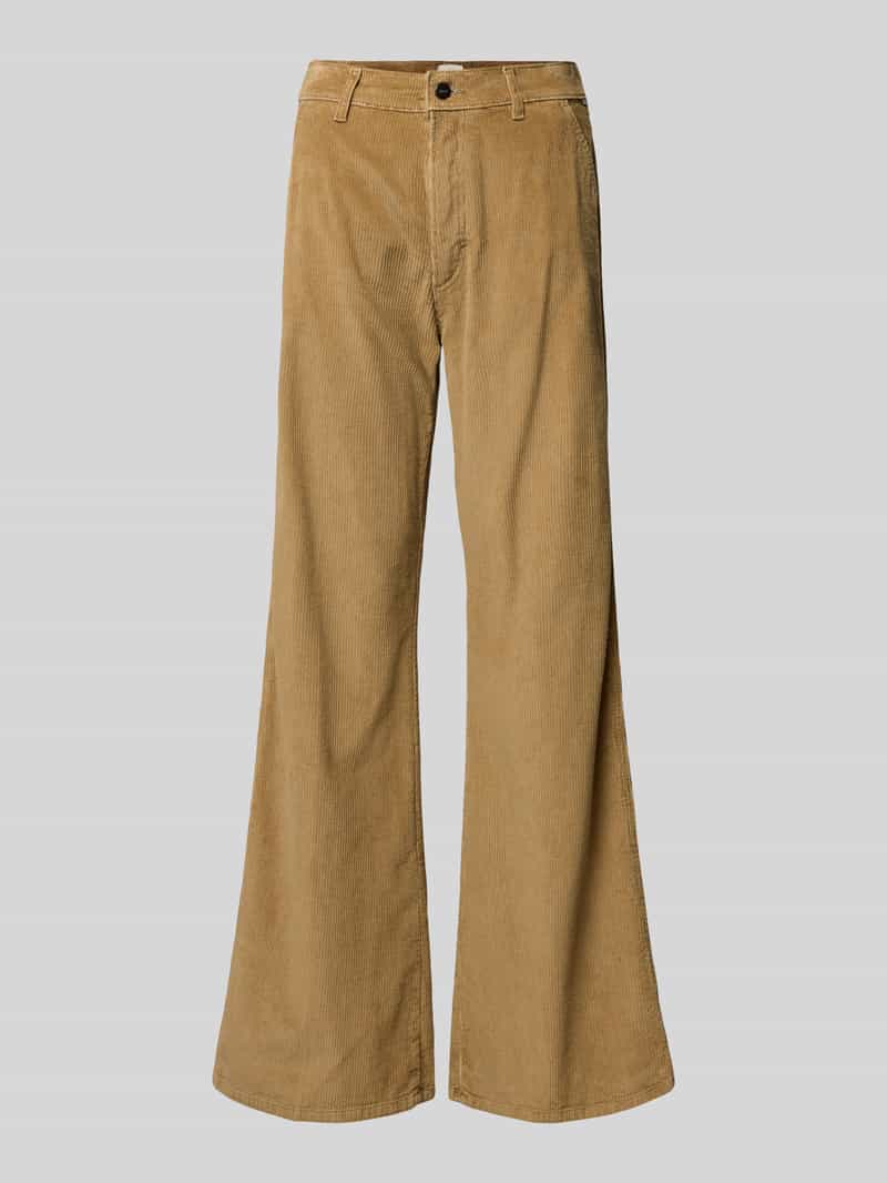 BRAX Flared corduroy broek met Franse steekzakken model 'MAINE'