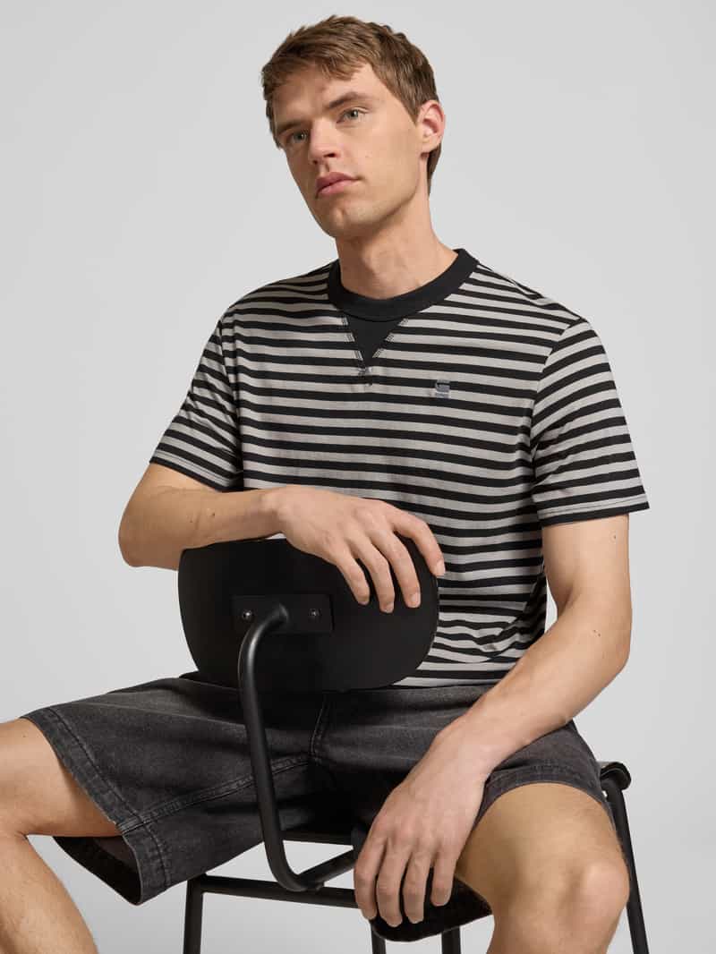 G-Star Raw T-shirt met labelstitching model 'Nifous'