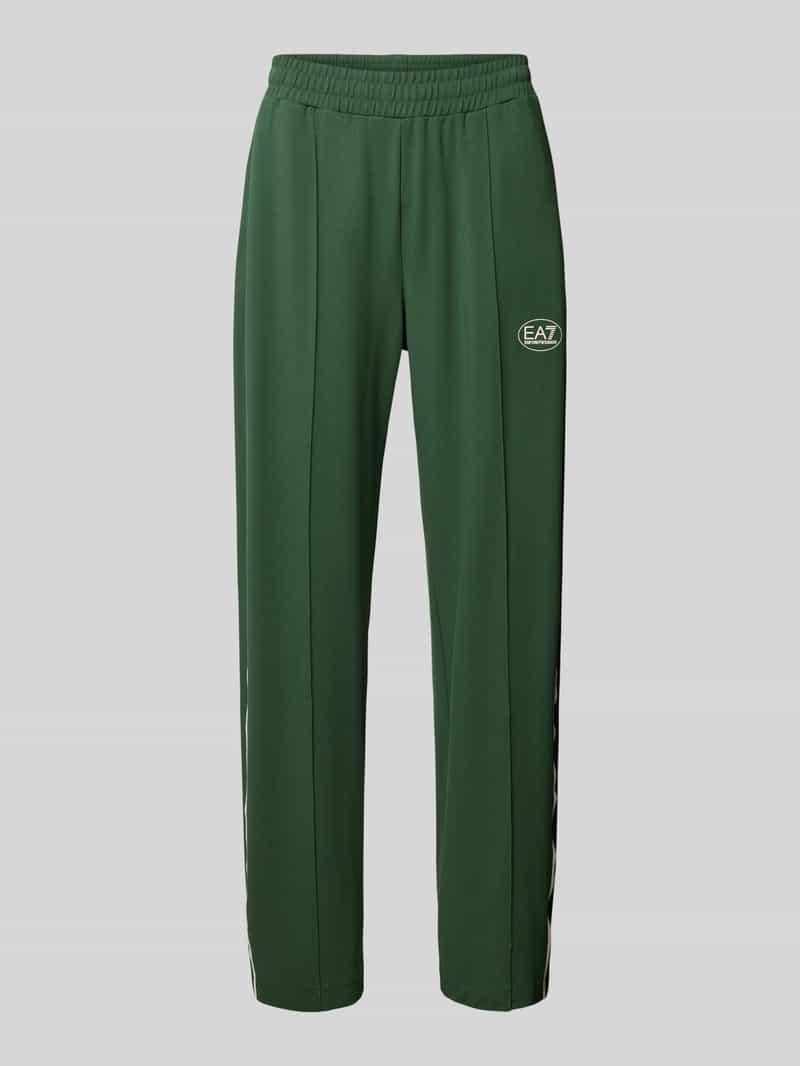 Ea7 Emporio Armani Herren Gruen Trackpants Aus Viskose-Mix In Größe Extra Groß
