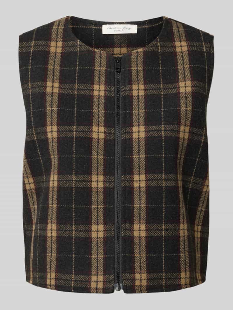 Christian Berg Woman Bodywarmer met wol en ronde hals